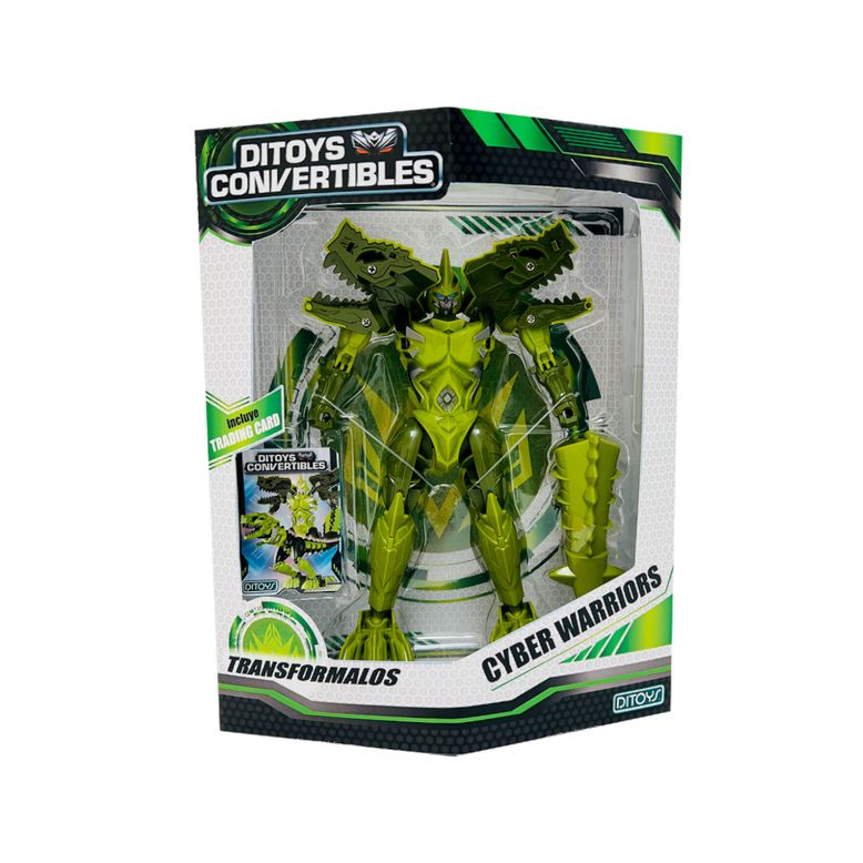 Robot-Convertible-Cyber-Warriors-Dino-Verde
